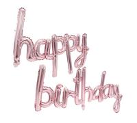 UKCOCO Ballons Lettres Aluminium Décoration Fête Anniversaire Femme Fille Réutilisable Ballons Rose Doré pour Mur Plafond