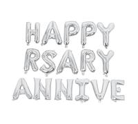 UKCOCO Ballons Lettres Aluminium Happy Anniversary Décoration Mariage Fête Anniversaire Party