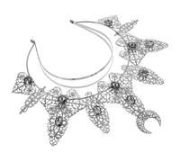 UKCOCO Bandeau Élégant à Strass Couronne Baroque, Accessoire De Costume Pour Fête, Taille Unique, Couleur Lumineuse, Coiffe De Fête Pour Femmes, Mariage Et Soirée Dansante