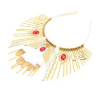 UKCOCO Bandeau Halo Couronne Doré Unique pour Femmes et Filles Fête Taille Moyenne Décoration Capillaire Gothique Lumineuse
