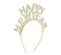 UKCOCO Bandeau Happy Year à Paillettes Accessoire Cheveux Décoratif pour Fête Nouvel An Confortable pour Carnaval et Cosplay