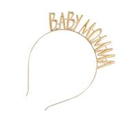UKCOCO Bandeau Mom Alliage avec Lettres Dorées Coiffure Élégante pour Future Maman Accessoire Léger et Résistant pour Fête Shower et Événements
