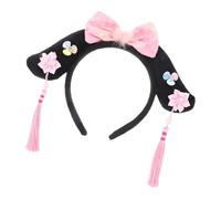 UKCOCO Bandeau pour Cheveux Style Royal Rétro en Pvc et Tissu Léger, Serrage-tête Élégant Adapté la Plupart des Coiffures pour Cérémonies et Fêtes