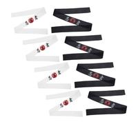 UKCOCO Bandeaux Ninja Japonerie 8 Pièces Bandeaux de Chef Sushi et Karaté Rouge Motifs Imprimés pour Fête Japonaise Accessoires Polyvalents pour Cosplay et Tenue la Cuisine