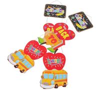 UKCOCO Bannière de Porte de Rentrée Scolaire 1 Paire 120 X 25 Cm en Polyester Résistant la Décoloration Décor de Salle de Classe Maternelle Fête Scolaire Panneau de Porche Bienvenue