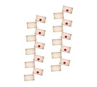 UKCOCO Bannière Décorative Halloween Sorcier en Papier Robuste, 10 Enveloppes Blanches DIY à Suspendre, Guirlande Festive pour Fête d'anniversaire Garçon et Filles, Décoration Thème