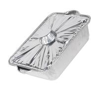 UKCOCO Barquette Aluminium avec Couvercle Récipient de Cuisson Multifonctionnel pour Barbecue Camping et Pique pour Poisson Viande et Légumes