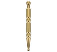 UKCOCO Barre D'acupression en Laiton pour Relaxation et Stimulation des Points D'acupression à Double Tête Outil de Soins Peau pour Massage Facial et Corporel