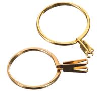 UKCOCO Base Courte Solide en Métal Or Annulaire 2pcs Outil D'essayage de Bague et Longue Durée pour Bijoux et