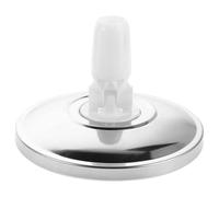 UKCOCO Base de Rechange pour Balai-Serpillère Rotatif Rond en Plastique Robuste Compatible Balai Réglable Accessoire pour Nettoyage Maison Pièce Détachée Blanche Rotation Fluide et