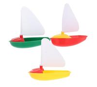 UKCOCO Bateau Flottant pour Bain Jouet De Bain Forme De Voilier pour Garçon Fille Petit De Jeu Eau pour Tout-Petits