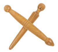 UKCOCO Bâton de Réflexologie Plantaire en Bois 2pcs sans Bavure pour Massage Relaxant et Circulation Sanguine, Outil Portable pour Détente la Maison Bureau