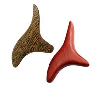 UKCOCO Bâtons De Massage Corporel En Bois Bâton De Réflexologie Lot 2 Pièces Ergonomique Compact Transportable Usage Domestique Salon De Beauté