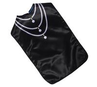 UKCOCO Bavoirs Imperméables pour Adultes Femmes, Bavoirs Réutilisables en Tissu Trois Couches Perlé, Grand Format Ajustable, Protection pour Repas à Domicile Établissement de Santé