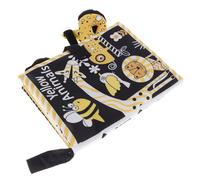 UKCOCO Bébés Mois Éducatif et Doux Thème Animaux Noir et Jaune Sensoriel Portable pour Éveil et Lien Parent Garçon Fille