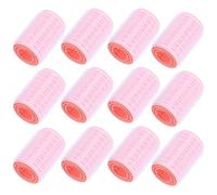 UKCOCO Bigoudis Auto-agrippants Effet Bouclé Naturel, Portable Lot de 12 Roses pour Cheveux pour Usage à Domicile Voyage