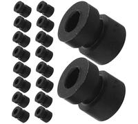 UKCOCO Billes Amortisseurs en Silicone Noires M3x6.6 100 Pcs Anti-vibrations pour Drones Quadricoptères Radiocommandés, Accessoires Boules D’amortissement pour Contrôle des Chocs