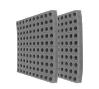 UKCOCO Bloc de Mousse Hydroponique Noir 2 Pièces pour Semis sans Terre, Plateau Germoir Carré pour Culture Légumes en Intérieur et Balcon, Outils Jardinage Hors-Sol, Éponge pour Serrage