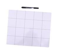 UKCOCO Bloc de Travail Magnétique pour Petites Pièces 2 Pièces, Blanc | Caoutchouc et Magnet, Réécrivable, pour Réparations et Rangement de Vis, Format 25x30cm