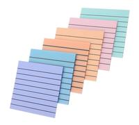 UKCOCO Bloc Notes Autocollants Colorés Mémo Adhésif Transparent Multi Usage avec Lignes pour pour Bureau École et Maison Pratique et Portable