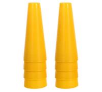 UKCOCO Bobines Coniques en Plastique Jaune Durci 8 Pièces Tube d'Enroulement de Fil à Broder 5°57′ Grandes Bobines pour Tricotage et Tissage Cône de Fil pour Machine à Tricoter