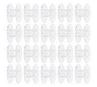 UKCOCO Bobines de Canette en Plastique pour Machine à Coudre Domestique, Lot de 60 Pièces, Accessoires Couture Compatibles, Bobines de Fil pour Projets de Bricolage et Réparation
