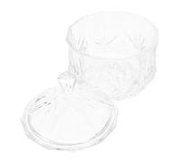 UKCOCO Bocal Verre Décoratif à Cinq Boîte de Rangement Multifonction avec Couvercle Récipient pour Bijoux Bonbonnière et Stockage Objets Petits Cadeau Mariage et Décoration Bureau