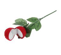 UKCOCO Boîte à Alliances Mariage Rose Simulée 3d, Coffret à Bague Rose Créatif, Étui à Bagues pour Fiançailles Saint-valentin, Rangement Bijoux Élégant et Original