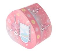 UKCOCO Boîte à Bijoux Musicale de Cœur avec Danseuse de Ballet Rangement Bijoux pour Filles Coffret Présent Noël Mélodie Huit Airs Surface Lisse et Ferrures Antirouille