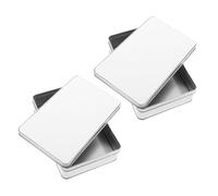 UKCOCO Boîte à Bonbons en Fer Blanc Vierge Couvercle Petite Boîte Métallique Carrée pour Sublimation de Rangement Compacte pour Mariage Anniversaire et Présents Personnalisés