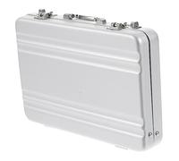 UKCOCO Boîte à Cartes de Visite Forme Mallette Organiseur Portable pour Cartes Professionnelles Étui Robuste Multifonction Crédit Capacité Design Élégant Argenté