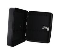 UKCOCO Boîte à Clés Murale à Chiffres 36 Emplacements, Armoire de Sécurité Noire en Matériau Robuste, Organisateur de Gestion Clés pour Maison et Bureaux, Système Verrouillage Sécurisé,