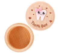 UKCOCO Boîte à Dents Boîte de Conservation en Bois Moderne et Minimaliste Porte-dents pour Dents et Cheveux pour Garçon et Filles pour Filles et Garçons