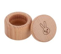 UKCOCO Boîte À Dents En Bois Bébé Keepsake Box Boîtes De Dents En Bois Boîte De Rangement De Dents Pour Les Bagues De Dents De Lait Pour Enfants Boîte À Mémoire De Fée Dent