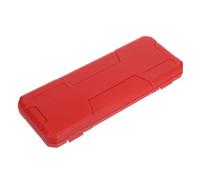 UKCOCO Boîte à Étrier Graphiques Numériques Étui à Pied à Coulisse Étriers D'étrier à L'étrier à L'étrier Récipient Conteneur De Règle Métrique Boîtier D'étrier Rouge Plastique