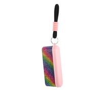 UKCOCO Boîte à Pilules Rangement Remède Portable Ornée de Cristaux, 4 Compartiments Pratiques Design Élégant et Fonctionnel pour Usage Quotidien et Sorties en Plein Air