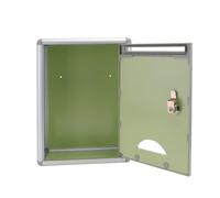UKCOCO Boîte à Suggestions Design Simple et Élégant Serrure Sécurisée Murale en Alliage D'aluminium Argenté pour Bureau et Toutes Occasions
