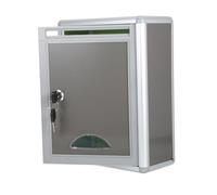 UKCOCO Boîte à Suggestions Murale Inoxydable avec Serrure Petite Boîte Aux Lettres Étanche pour Réclamations Idées les Entreprises