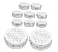UKCOCO Boîte Aromatique en Aluminium 60Ml Lot de 10 Décoration Pratique pour Diffuseur de Parfum Couvercle à Vis pour Maison et Bureau Contenant de Désodorisant