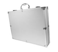UKCOCO Boîte Boîte à Outils Valise De Voyage Étui De Transport pour Poignée D'outils Remplacement du Boîtier des Outils De Stockage Dur Boîtier en Aluminium Blanche Alliage D'aluminium