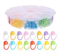 UKCOCO Boîte de 80 Marqueurs de Mailles Crochet en Plastique, Faciles à Utiliser et Sécurisés, pour Projets DIY D'art et D'artisanat Couleur