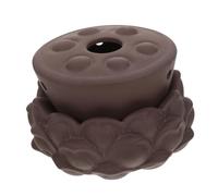 UKCOCO Boîte de Moxibustion Terre Cuite Lotus Pot Chauffant pour Ombilic Outil Chauffe-ventre Portable Anti-brûlure Confortable et Décoratif