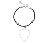 UKCOCO Boîte de Présentation pour Médiators de Guitare avec Étui Cœur et Bracelet Porte-médiators, Petit Porte-Accessoires Compact pour Guitaristes, Rangement Pratique pour Médiators,