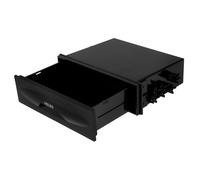 UKCOCO Boîte de Rangement Audio Automobile pour CD Organisateur Intérieur Pratique pour Radio Optimisation de Espace et Design Moderne de Stockage pour Accessoires de Voiture Amélioration