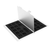 UKCOCO Boîte de Rangement et Double Emplacement Compartiments Nano Sim en Alliage D'aluminium pour Extracteur, Garde Cartes Sèches et Organisées pour Cartes Sim et Mémoire
