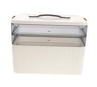 UKCOCO Boîte De Rangement Médicale Multicouche avec Serrure Organisateur De à Capacité pour Maison Et Voyage Compartiments Classés Et Sécurisés