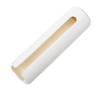 UKCOCO Boîte de Rangement Murale pour Coton Démaquillant 7,7x6,6x23,8 Cm Blanche, Organisateur Pratique et Anti-poussière pour Salle de Bain, Porte-lingettes Cosmétique Auto-adhésif,