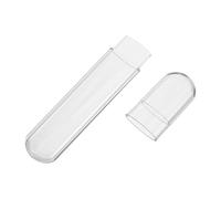 UKCOCO Boîte de Rangement Plastique pour Pinces à Épiler Tubes à Essai et Petits Outils Étui de Voyage Organisateur Transparent avec Bouchons