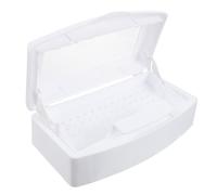 UKCOCO Boîte de Rangement Stérilisante Coffret Hygiène Professionnel en Plastique Transparente Plateau Étanche pour Outils de Manucure pour Pinces à Épiler et Coupe-ongles pour Salon