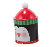 UKCOCO Boîte Pot De Rangement pour Chapeau Pots De Bonbons De Noël Pot De Bonbons De Noël Couvercle Pots à Biscuits De Boîtier De Rangement De Bonbons Peut-on Peut Métal